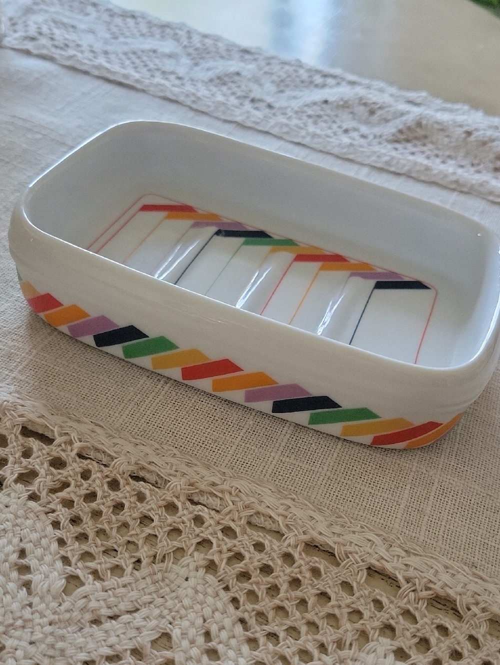 Vintage Rainbow Soap Dish